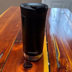 Contigo Matte Black Stainless Steel Mug with scratch